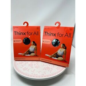 THINX Period Panties Small Black Lace Trim Briefs Leakproof Underwear 2pk NWT
